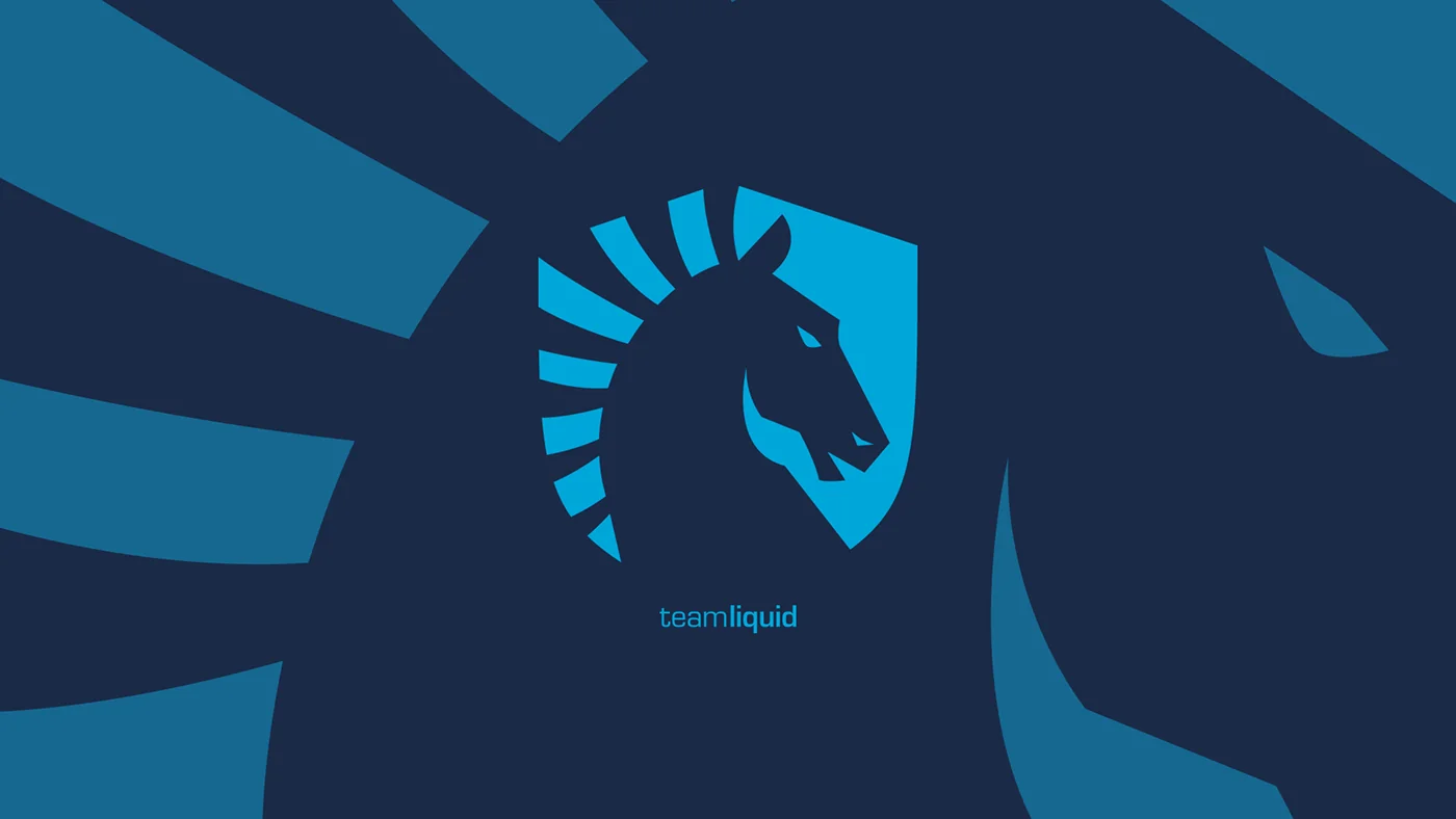 Team Liquid horse logo on a dark blue background, the League of Legends organization whose 2015 practice schedule set the fifty hour weekly minimum